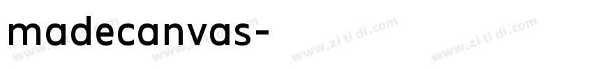 madecanvas字体转换