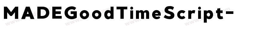 MADEGoodTimeScript字体转换