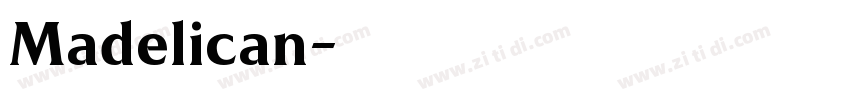 Madelican字体转换