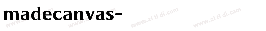 madecanvas字体转换