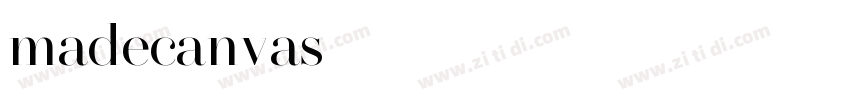 madecanvas字体转换