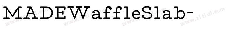 MADEWaffleSlab字体转换