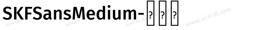 SKFSansMedium字体转换