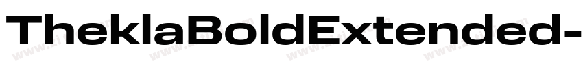 TheklaBoldExtended字体转换