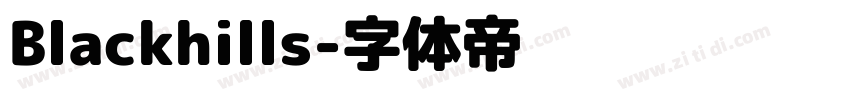 Blackhills字体转换