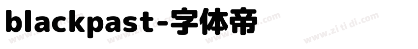blackpast字体转换