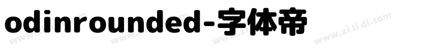 odinrounded字体转换