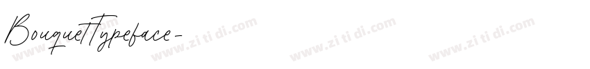 BouquetTypeface字体转换