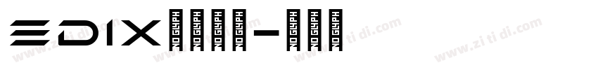 EDIX英文字体字体转换
