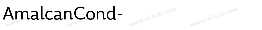 AmalcanCond字体转换