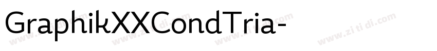 GraphikXXCondTria字体转换