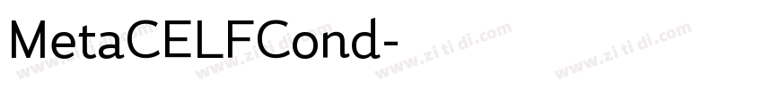 MetaCELFCond字体转换