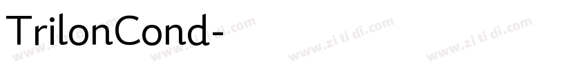 TrilonCond字体转换