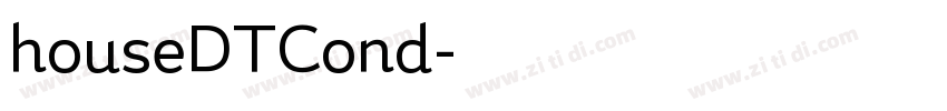 houseDTCond字体转换