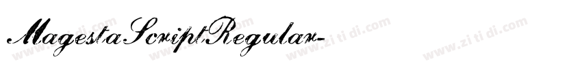 MagestaScriptRegular字体转换