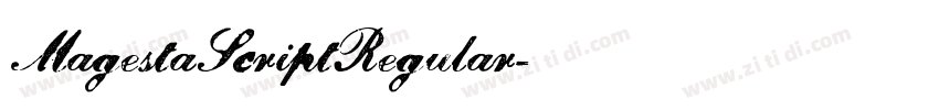 MagestaScriptRegular字体转换