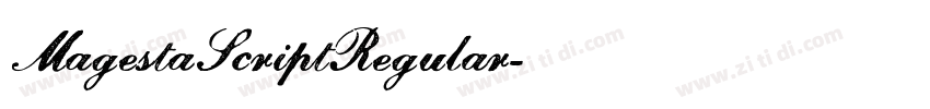 MagestaScriptRegular字体转换