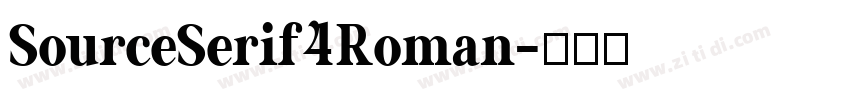 SourceSerif4Roman字体转换