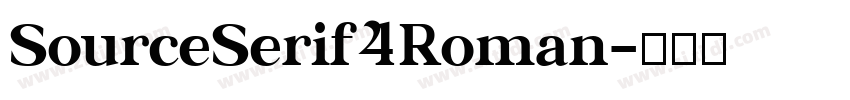 SourceSerif4Roman字体转换