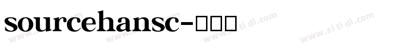sourcehansc字体转换