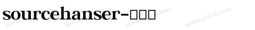 sourcehanser字体转换
