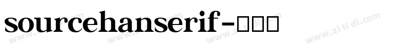 sourcehanserif字体转换