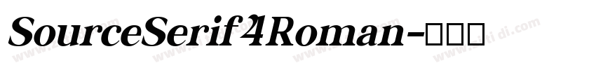 SourceSerif4Roman字体转换