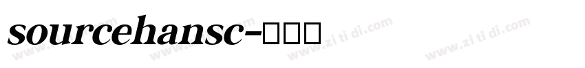 sourcehansc字体转换