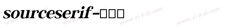 sourceserif字体转换