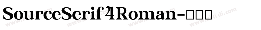 SourceSerif4Roman字体转换
