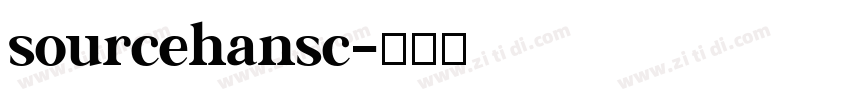 sourcehansc字体转换