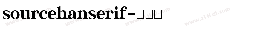 sourcehanserif字体转换