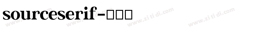 sourceserif字体转换
