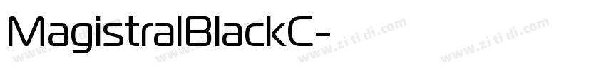MagistralBlackC字体转换
