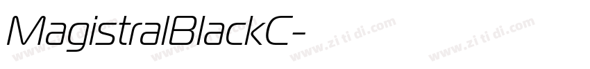 MagistralBlackC字体转换