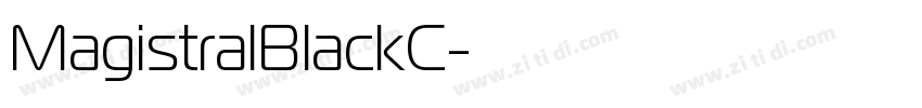 MagistralBlackC字体转换