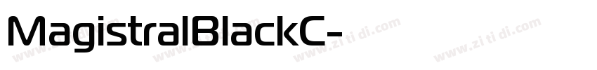 MagistralBlackC字体转换