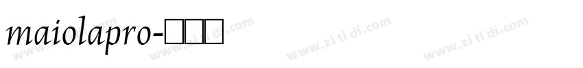 maiolapro字体转换