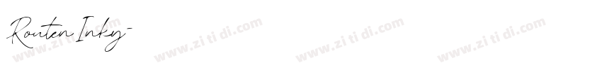 RoutenInky字体转换