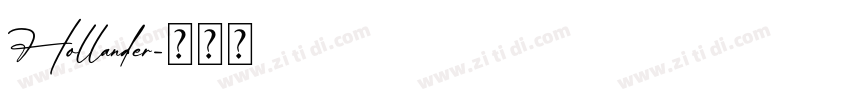 Hollander字体转换