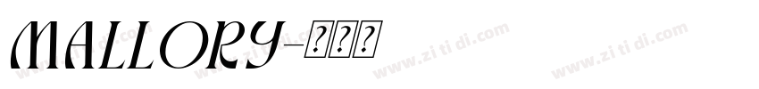 Mallory字体转换