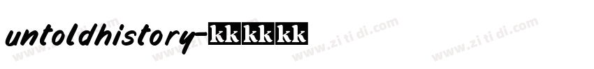 untoldhistory字体转换