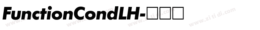 FunctionCondLH字体转换