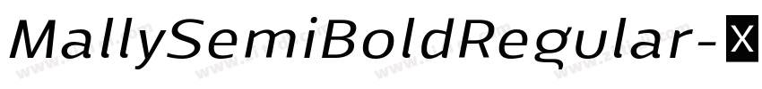 MallySemiBoldRegular字体转换