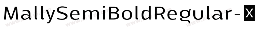 MallySemiBoldRegular字体转换