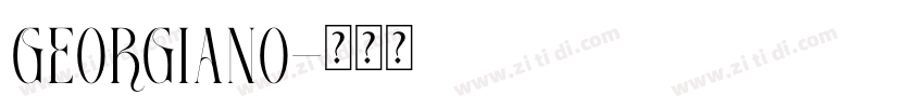 GEORGIANO字体转换