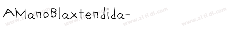 AManoBlaxtendida字体转换