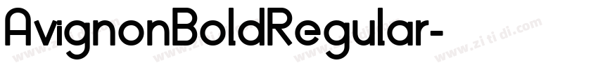 AvignonBoldRegular字体转换