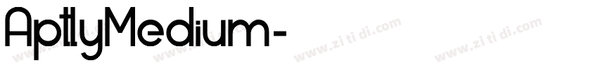 AptlyMedium字体转换