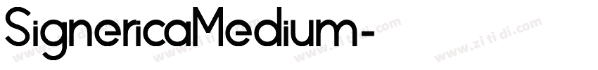 SignericaMedium字体转换